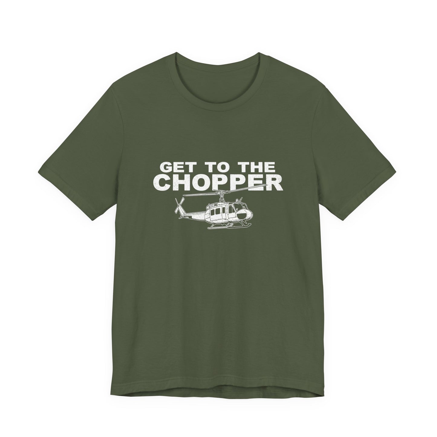Get to the Chopper - Funny Helicopter Pilot Graphic Tee