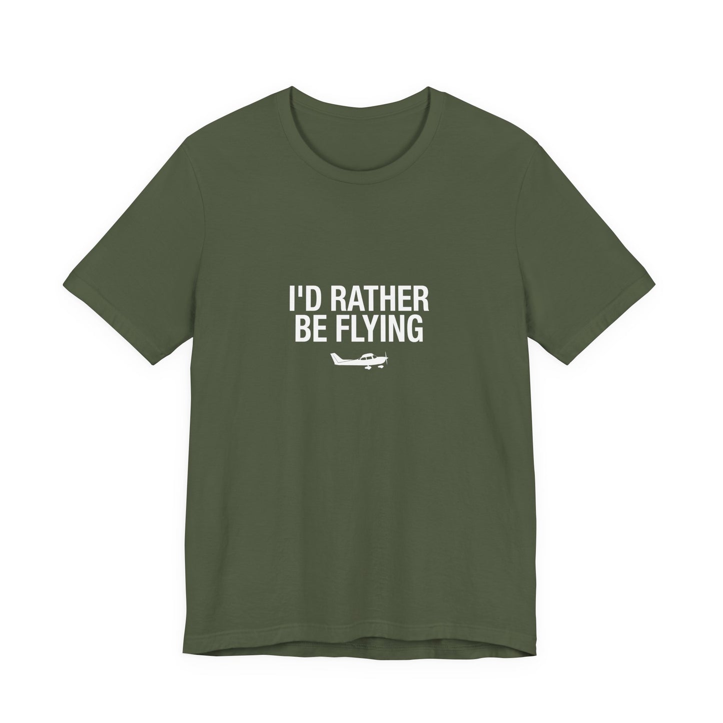 I'd Rather Be Flying - Funny Pilot T-Shirt for Aviation Lovers