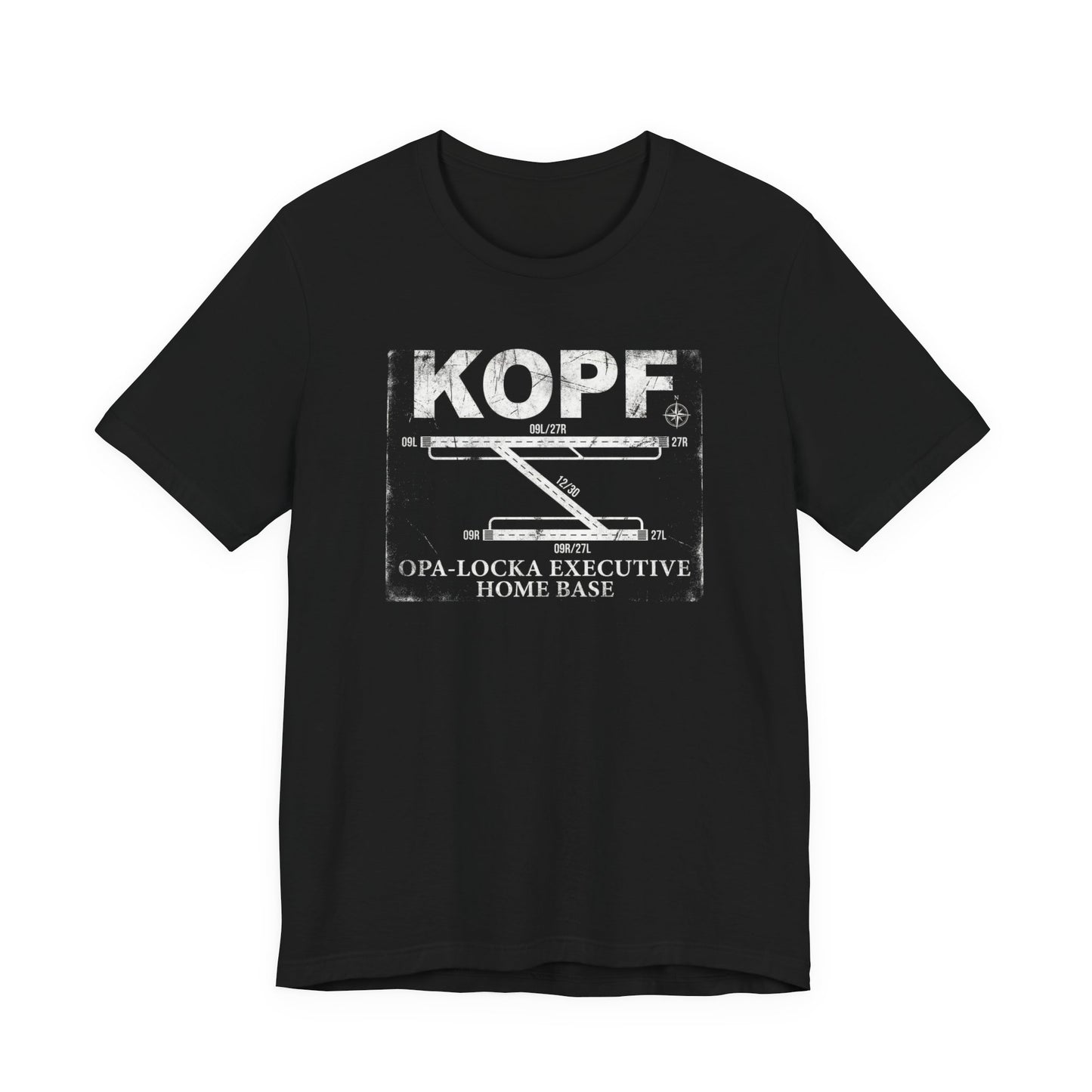 KOPF Opa-Locka Executive Airport Runway Diagram - Aviation T-Shirt