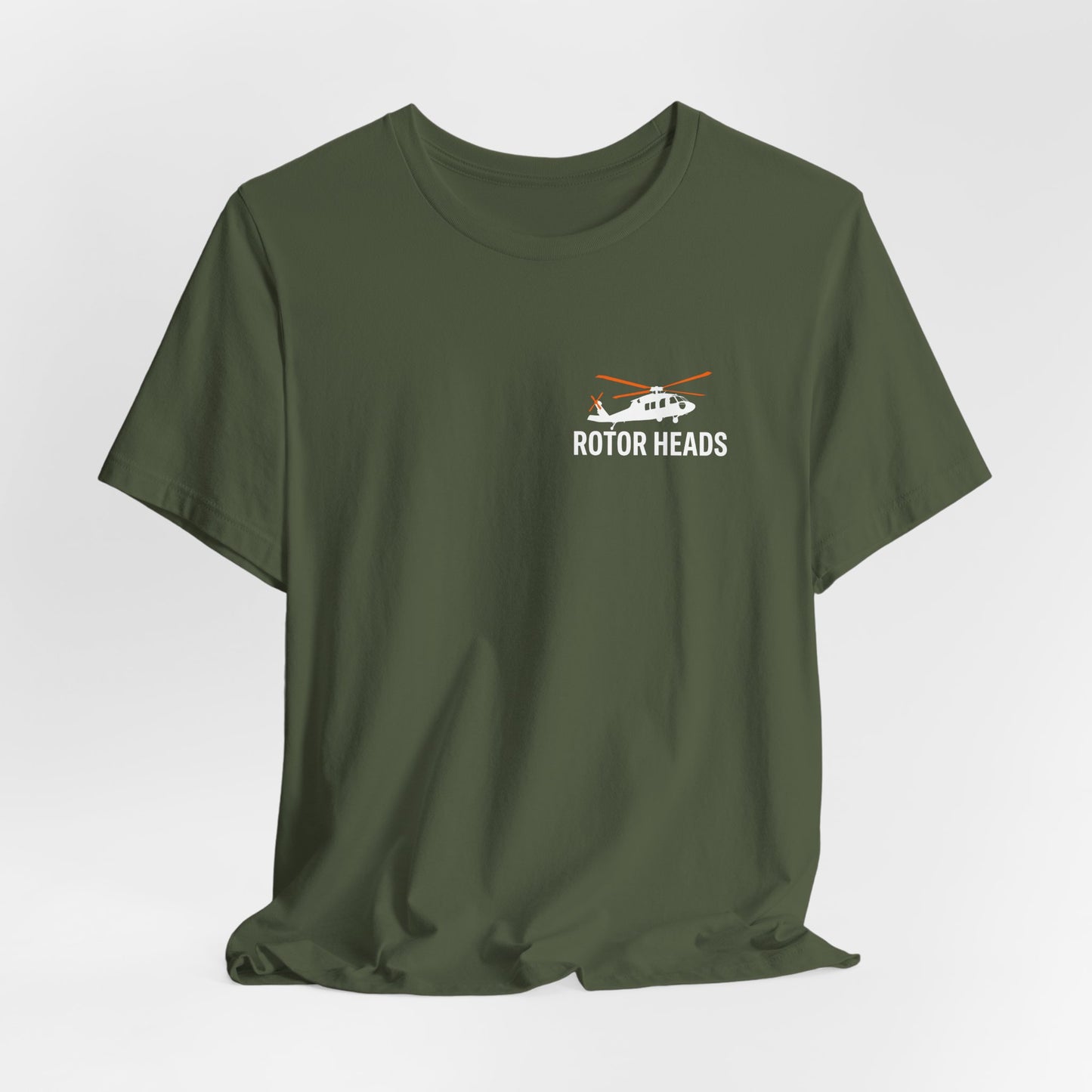 Rotor Heads - Helicopter Pilot Front & Back Graphic Tee