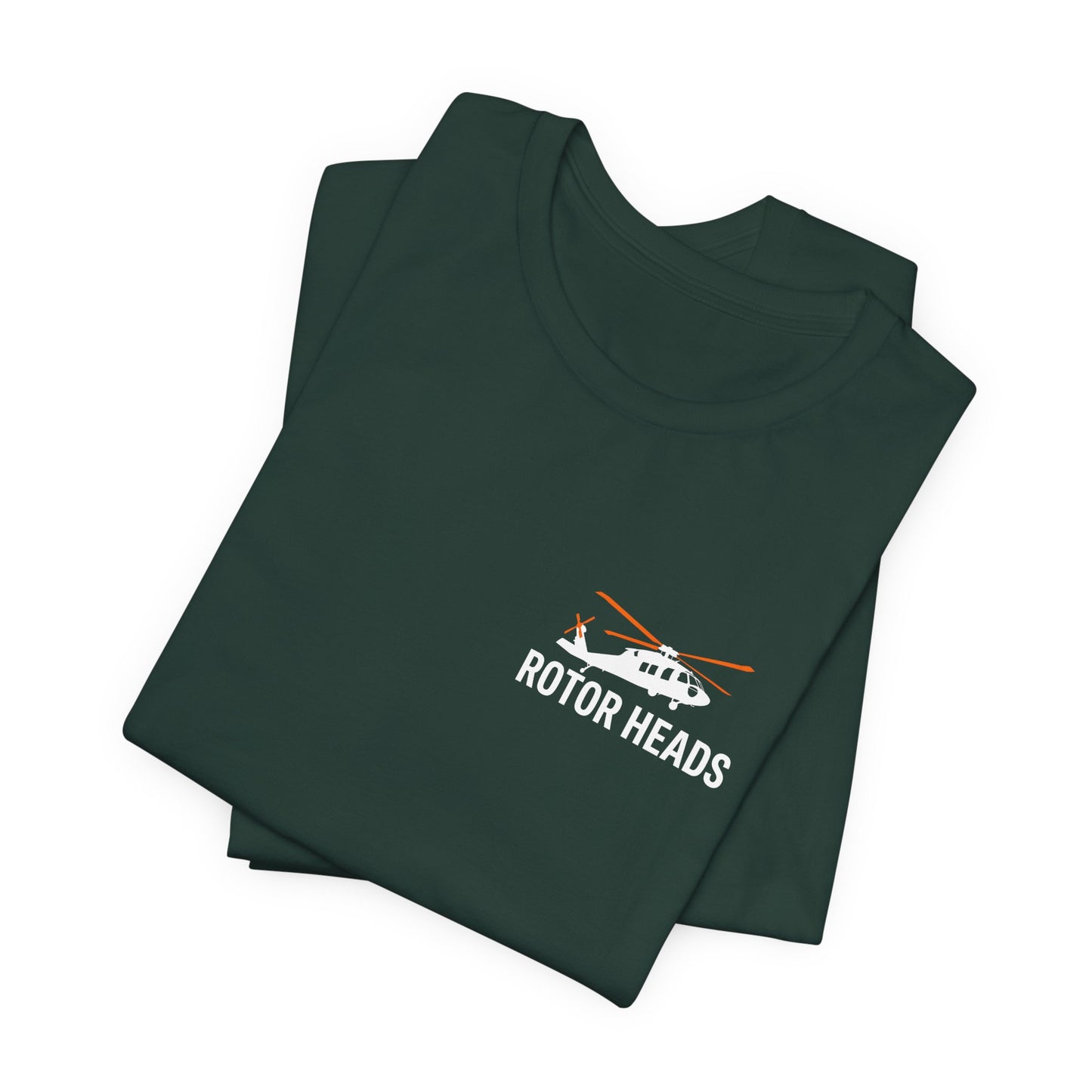 Rotor Heads - Helicopter Pilot Front & Back Graphic Tee