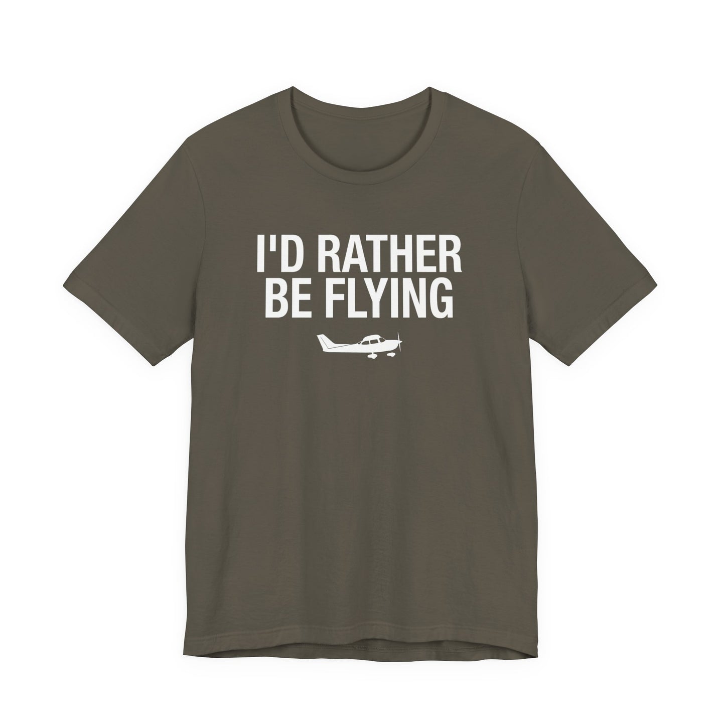 I'd Rather Be Flying - Funny Pilot T-Shirt for Aviation Lovers