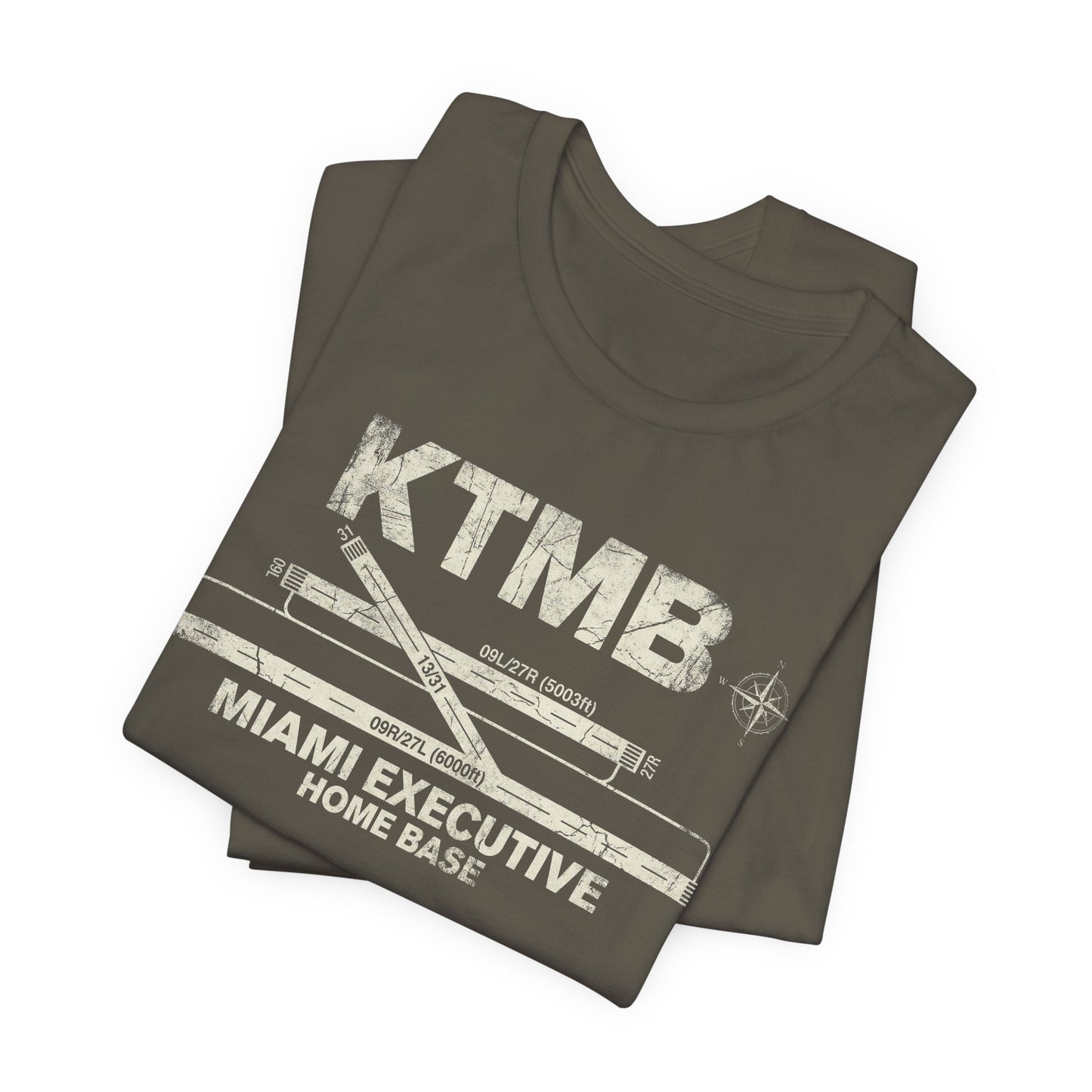KTMB Miami Executive Airport Runway Diagram - Aviation T-Shirt