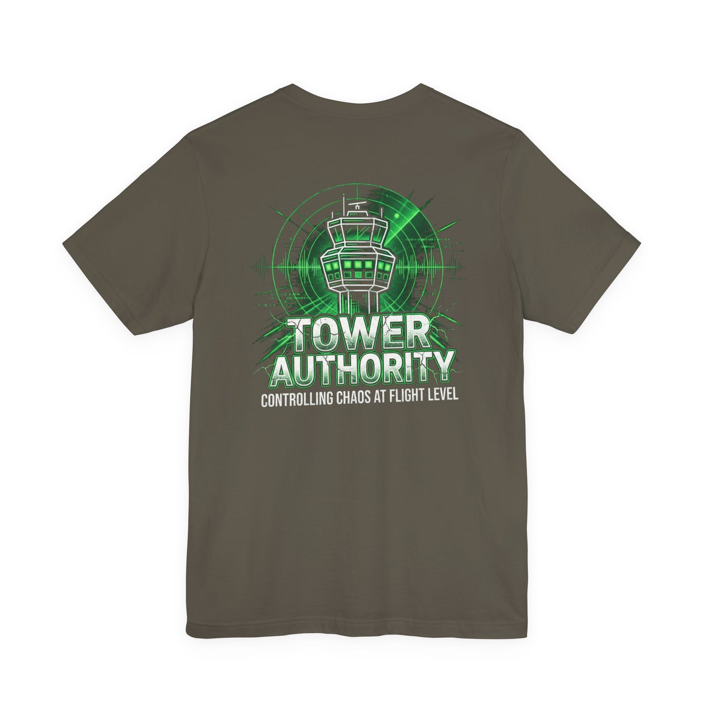 Tower Authority - Air Traffic Controller Front & Back Graphic Tee