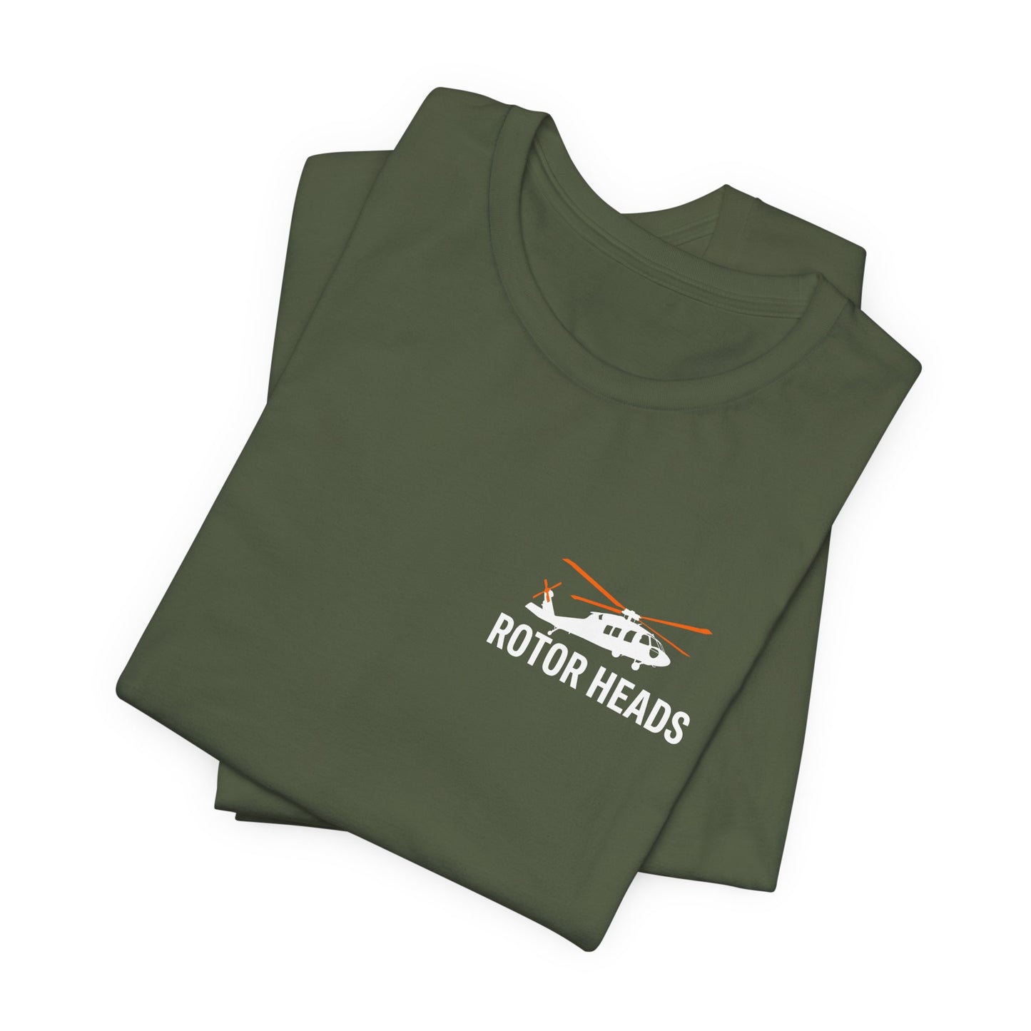 Rotor Heads - Helicopter Pilot Front & Back Graphic Tee