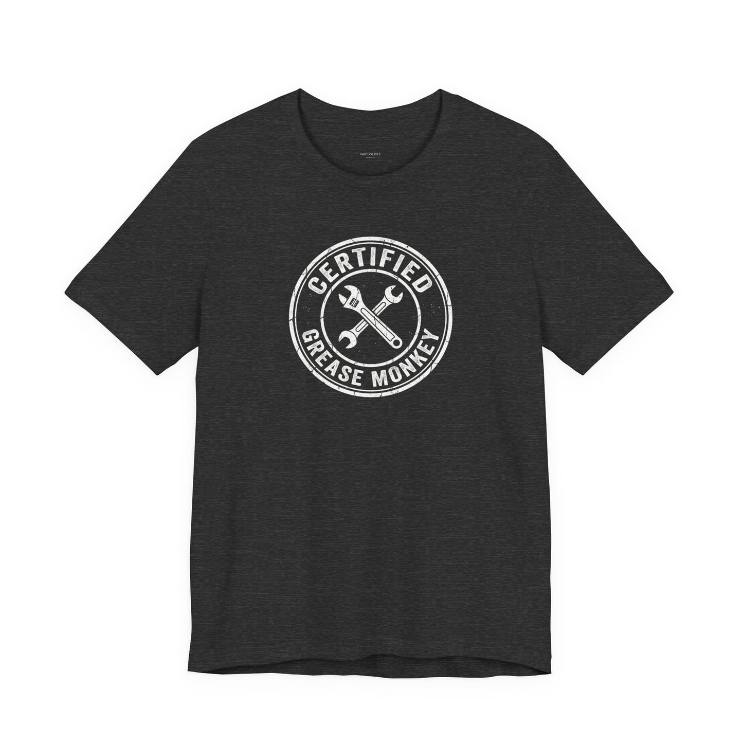 Certified Grease Monkey - Vintage Mechanic Garage Graphic Tee