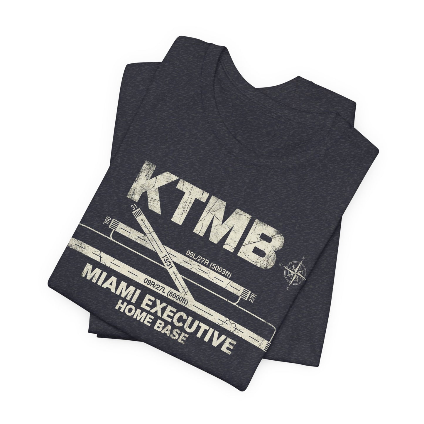 KTMB Miami Executive Airport Runway Diagram - Aviation T-Shirt