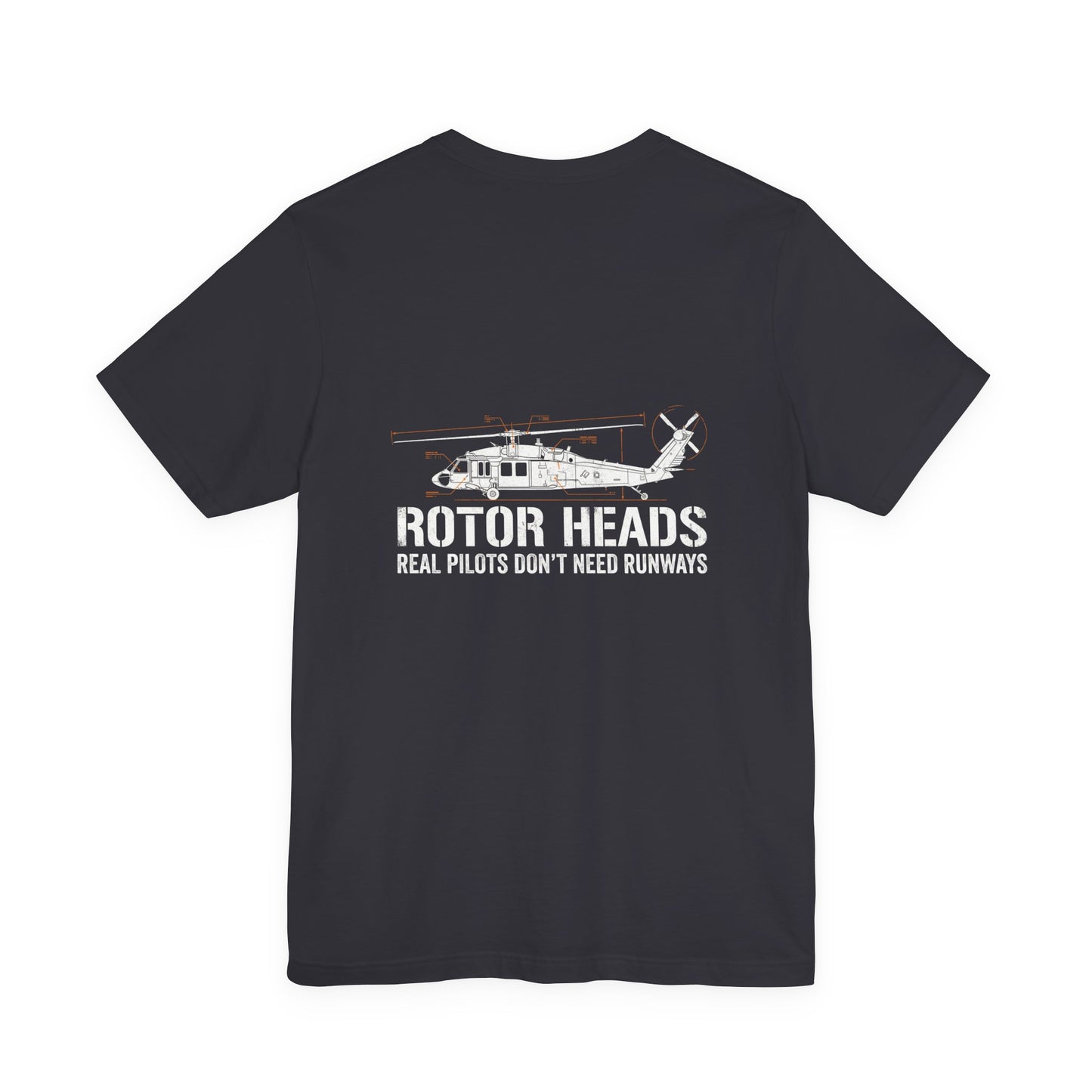 Rotor Heads - Helicopter Pilot Front & Back Graphic Tee