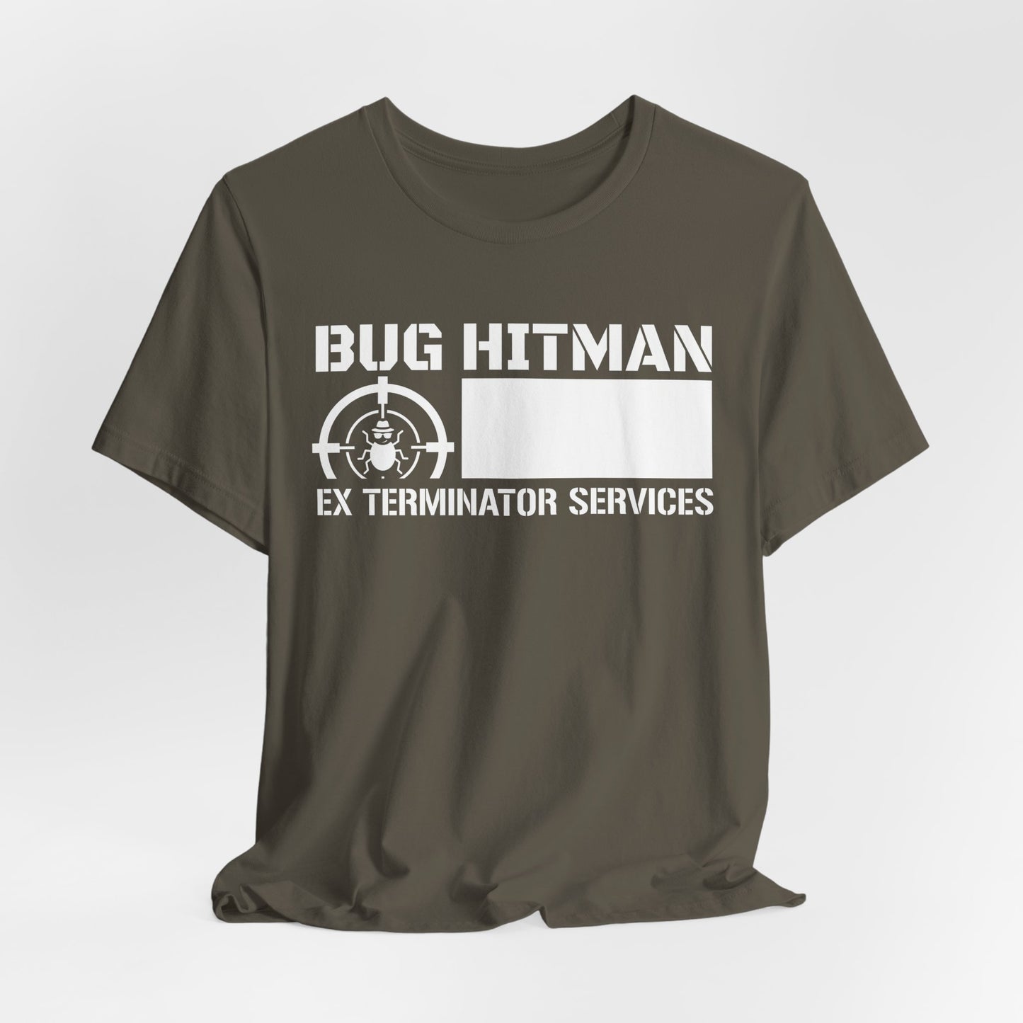 Bug Hitman - Funny Pest Control Graphic Tee for Exterminators