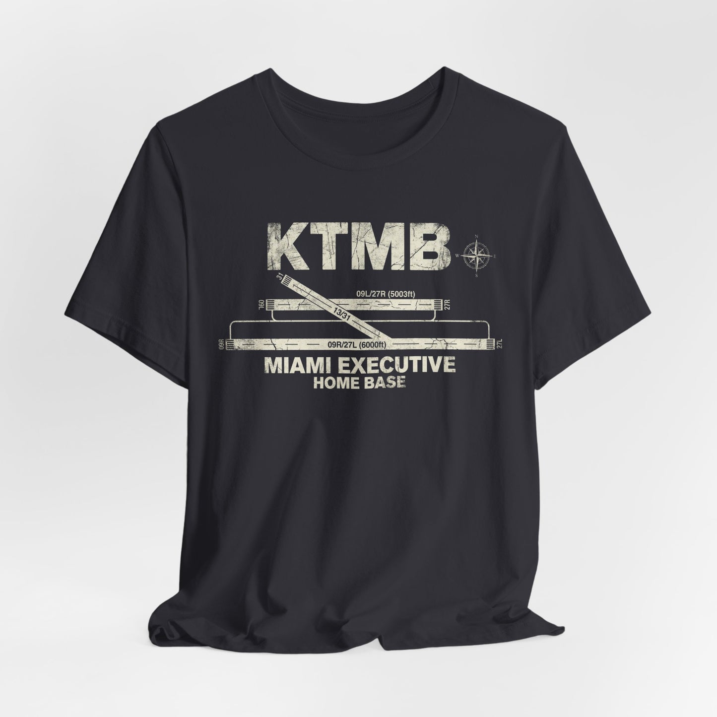 KTMB Miami Executive Airport Runway Diagram - Aviation T-Shirt