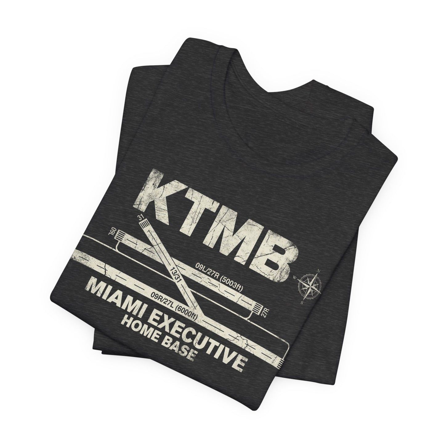 KTMB Miami Executive Airport Runway Diagram - Aviation T-Shirt