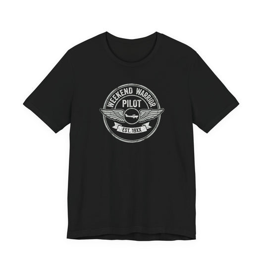 Weekend Warrior Pilot - Aviation Graphic Tee for GA Pilots