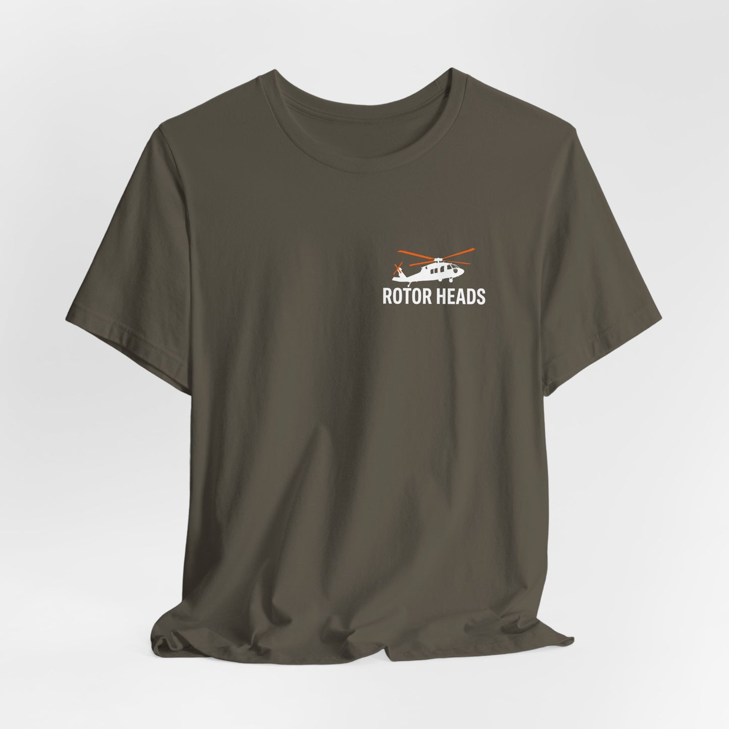 Rotor Heads - Helicopter Pilot Front & Back Graphic Tee