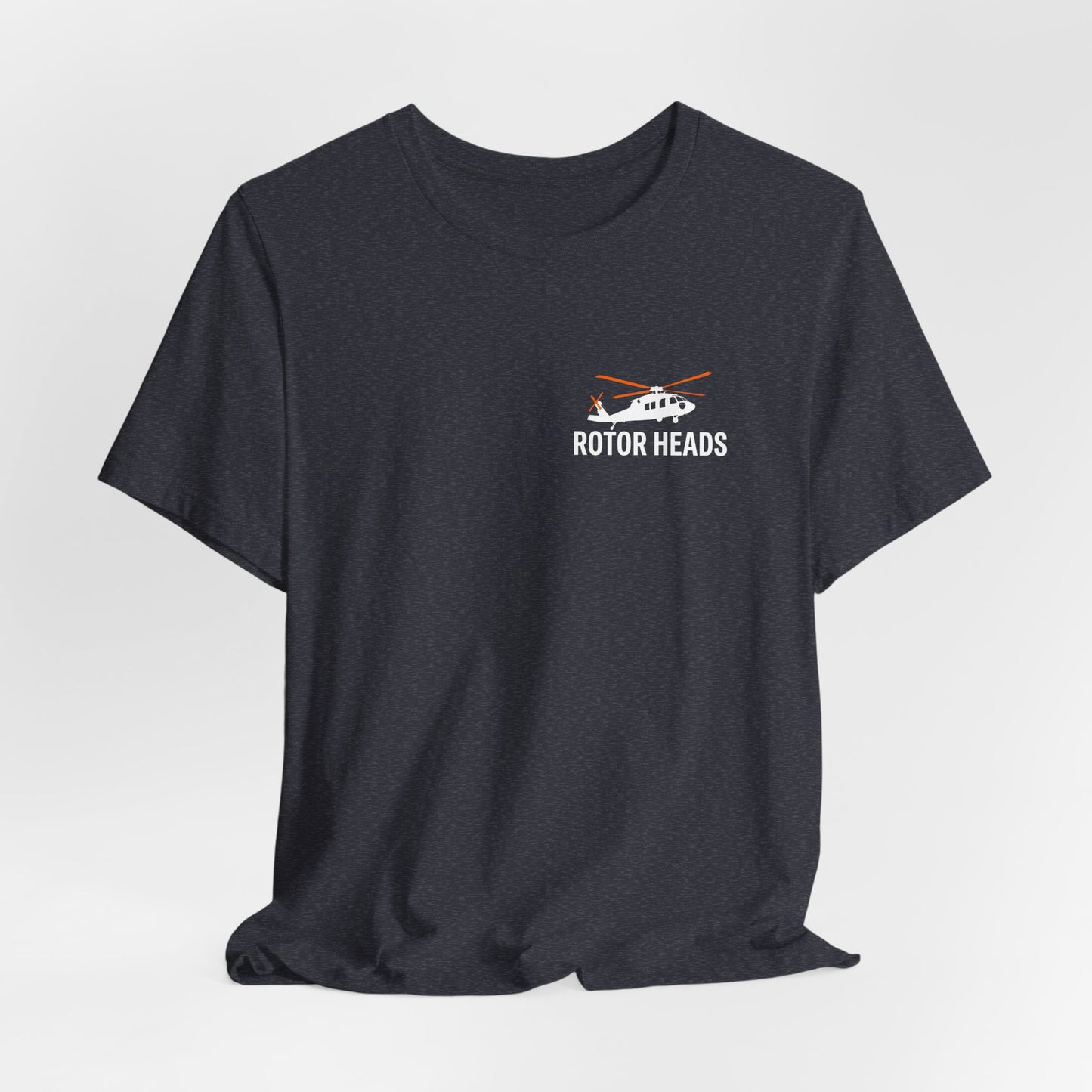 Rotor Heads - Helicopter Pilot Front & Back Graphic Tee