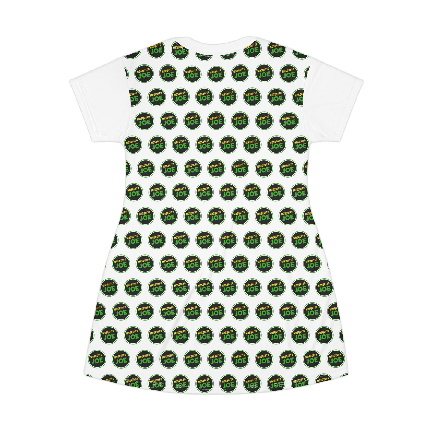 Mosquito Joe Logo T‑Shirt Dress | All‑Over Print, Lightweight