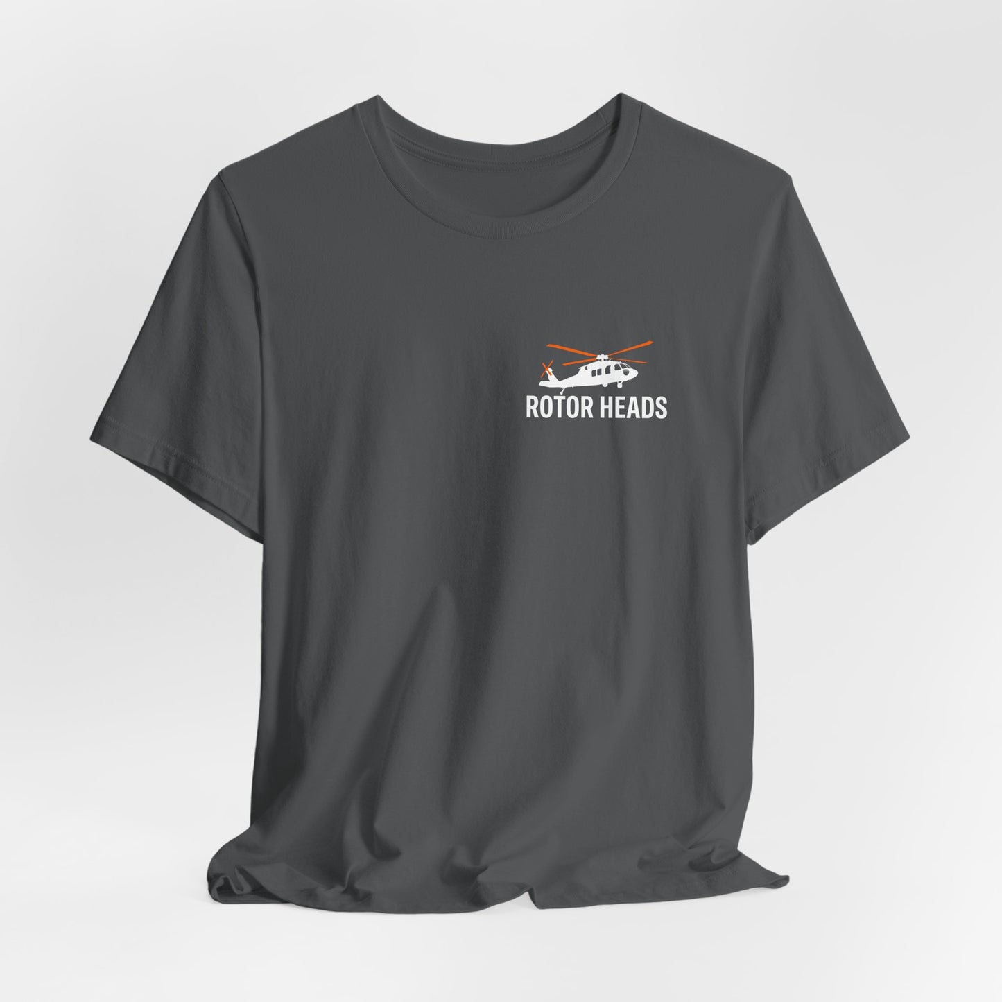 Rotor Heads - Helicopter Pilot Front & Back Graphic Tee