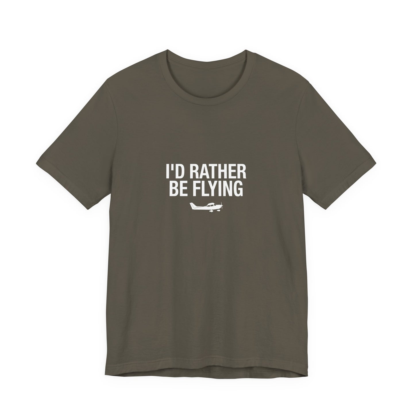 I'd Rather Be Flying - Funny Pilot T-Shirt for Aviation Lovers